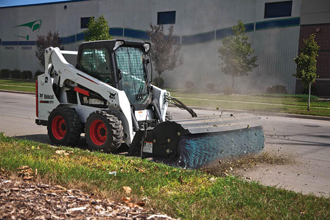 Bobcat_Attachment_-_Angle_Broom_2 Angle Broom