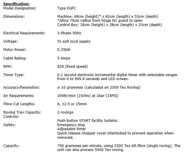 Twin_Roving_Electric_Glassfibre_Chopper_Specs Twin Roving Electric Glassfibre Chopper