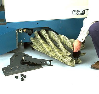 Image of the Tennant 6200 brush change 6200 Compact Rider Sweeper