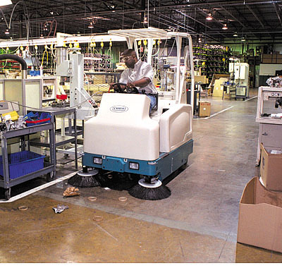 Image of the Tennant 6200 manufacturing 6200 Compact Rider Sweeper