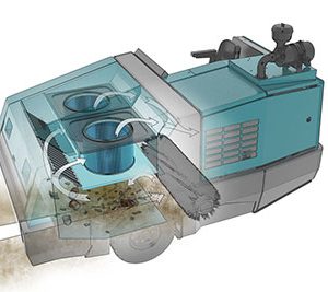 800 Industrial Ride-on Sweeper