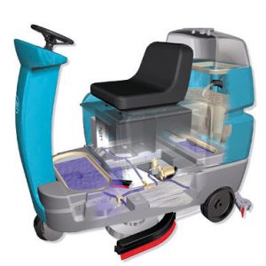 T7+ Micro Rider Floor Scrubber