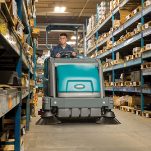 M17 Battery-Powered Rider Sweeper-Scrubber