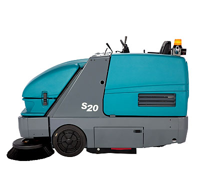 Image of the Tennant S20 left side S20 Compact Mid-sized Rider Sweeper